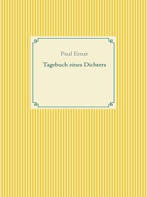 cover image of Tagebuch eines Dichters